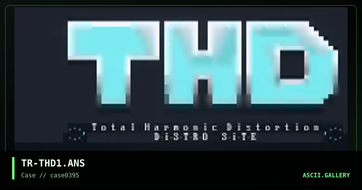 TR-THD1.ANS, by terrorist, 1995