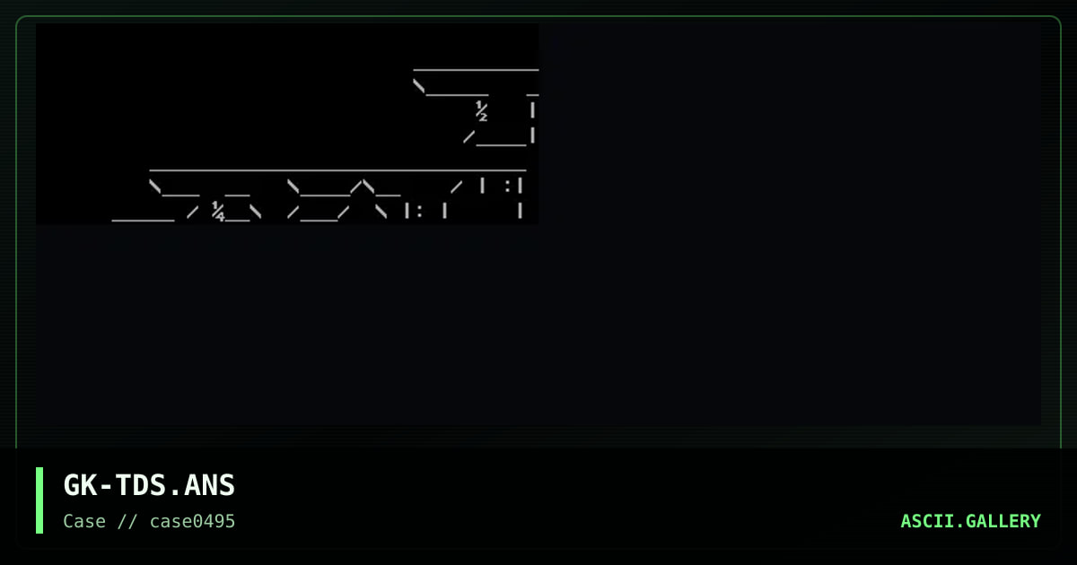 GK-TDS.ANS, by gate keeper, 1995