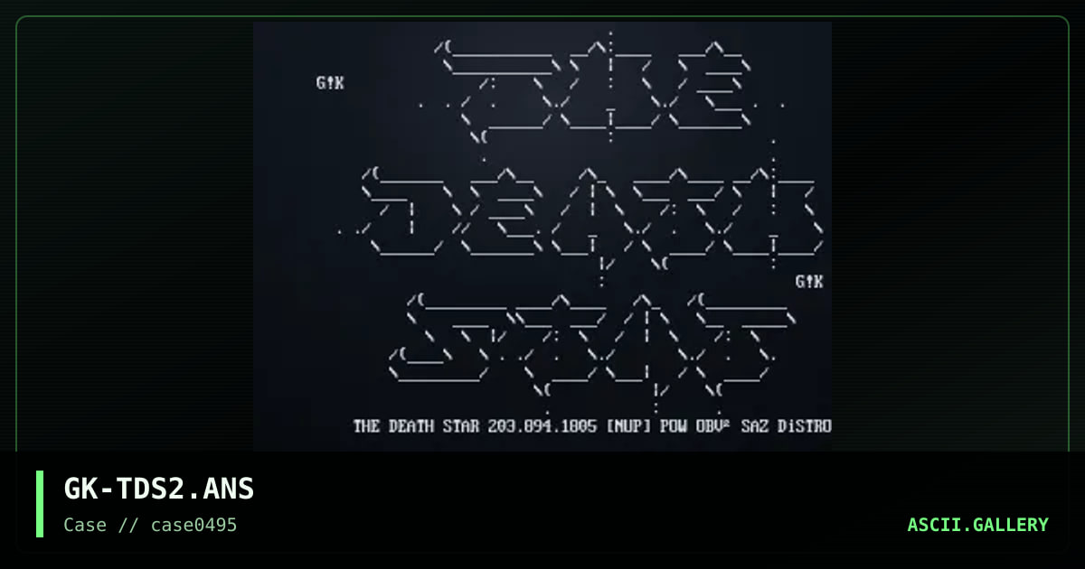 GK-TDS2.ANS, by gate keeper, 1995