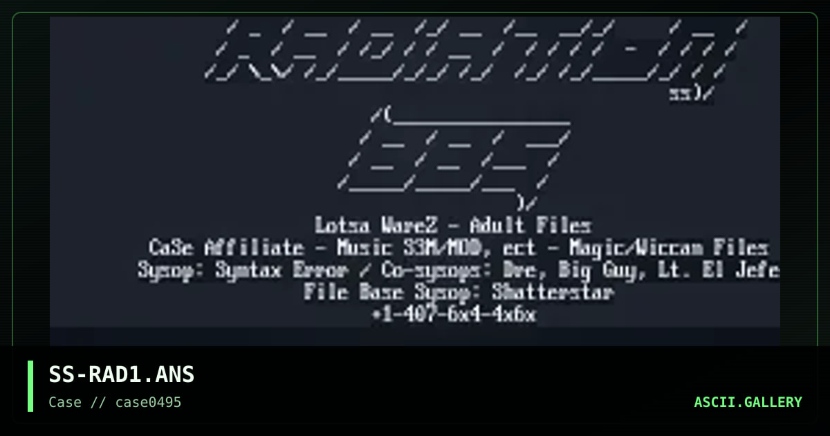 SS-RAD1.ANS, by shatterstar, 1995
