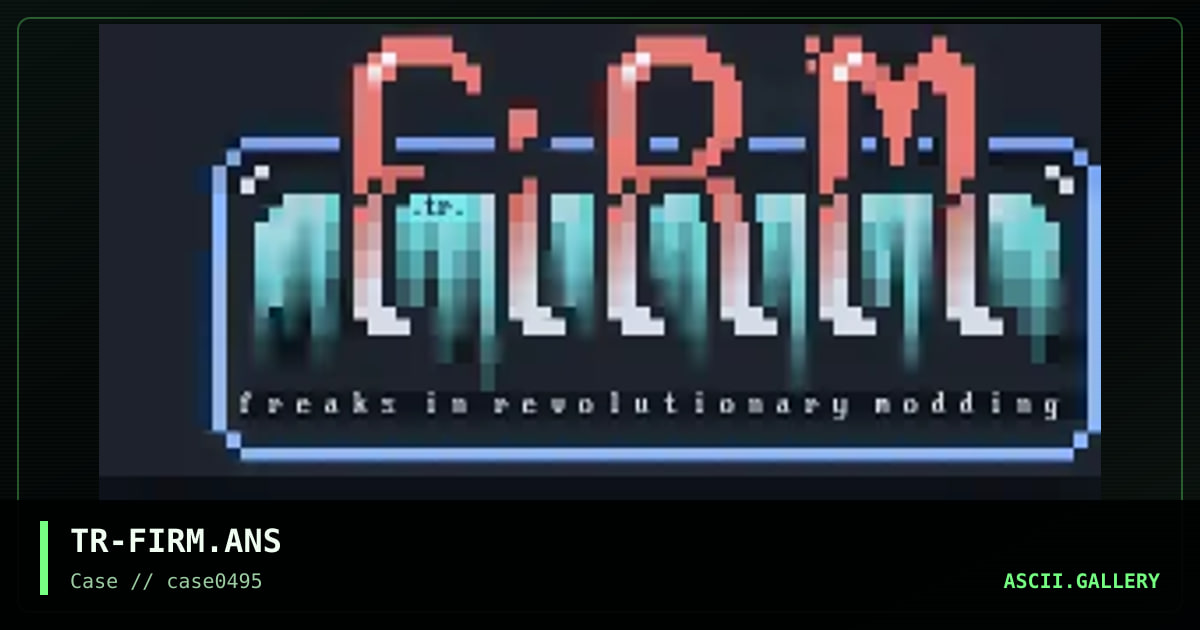 TR-FIRM.ANS, by terrorist, 1995