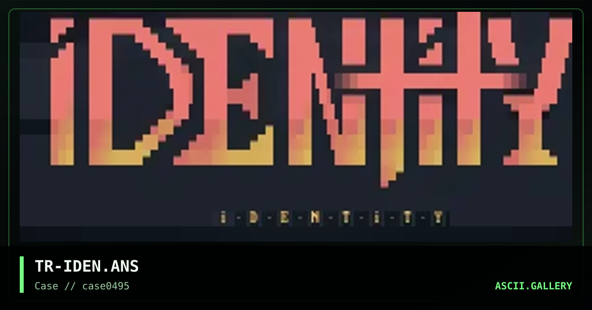 TR-IDEN.ANS, by terrorist, 1995