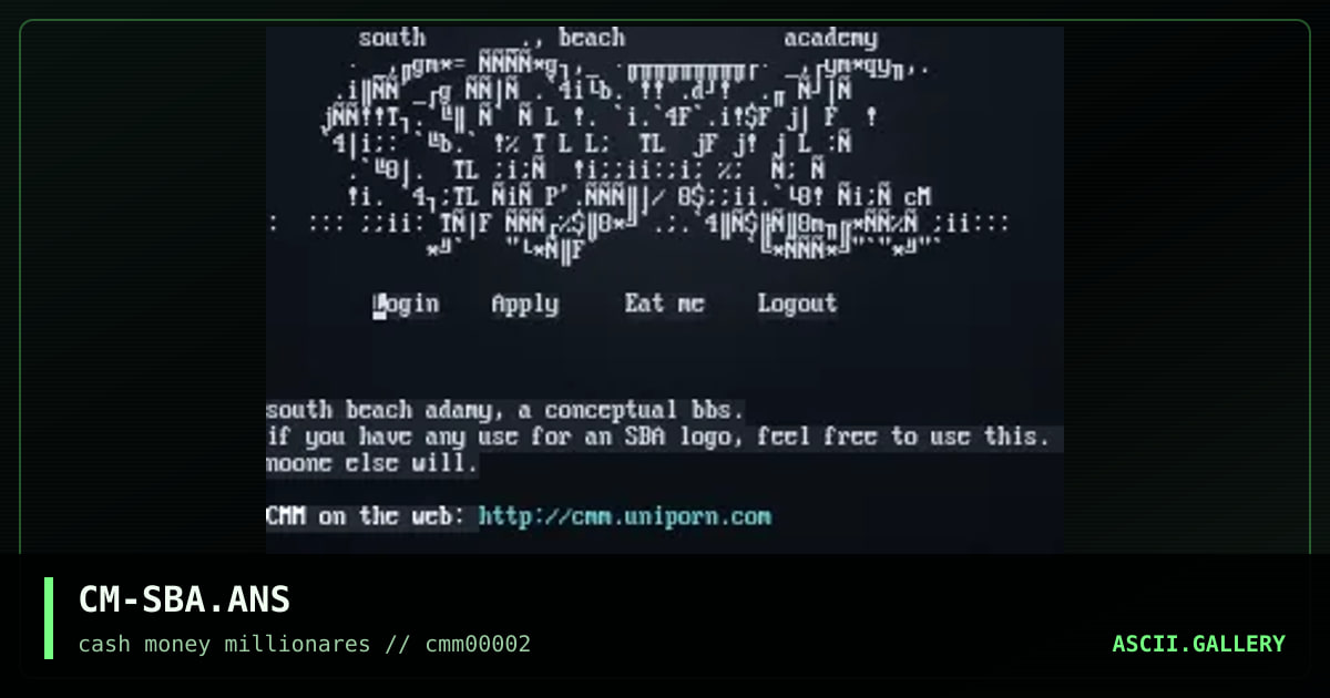 CM-SBA.ANS, by cmang, 1999