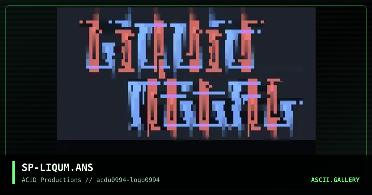 Liquid Metal, by sparr, 1994