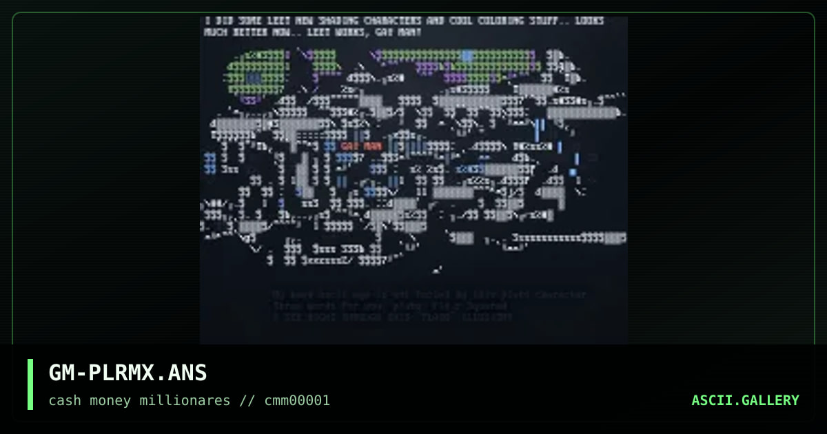 GM-PLRMX.ANS, by sargon, 1999