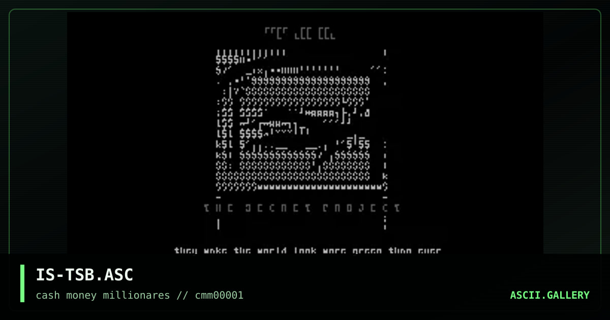 the secret project, by prosthesis, 1999