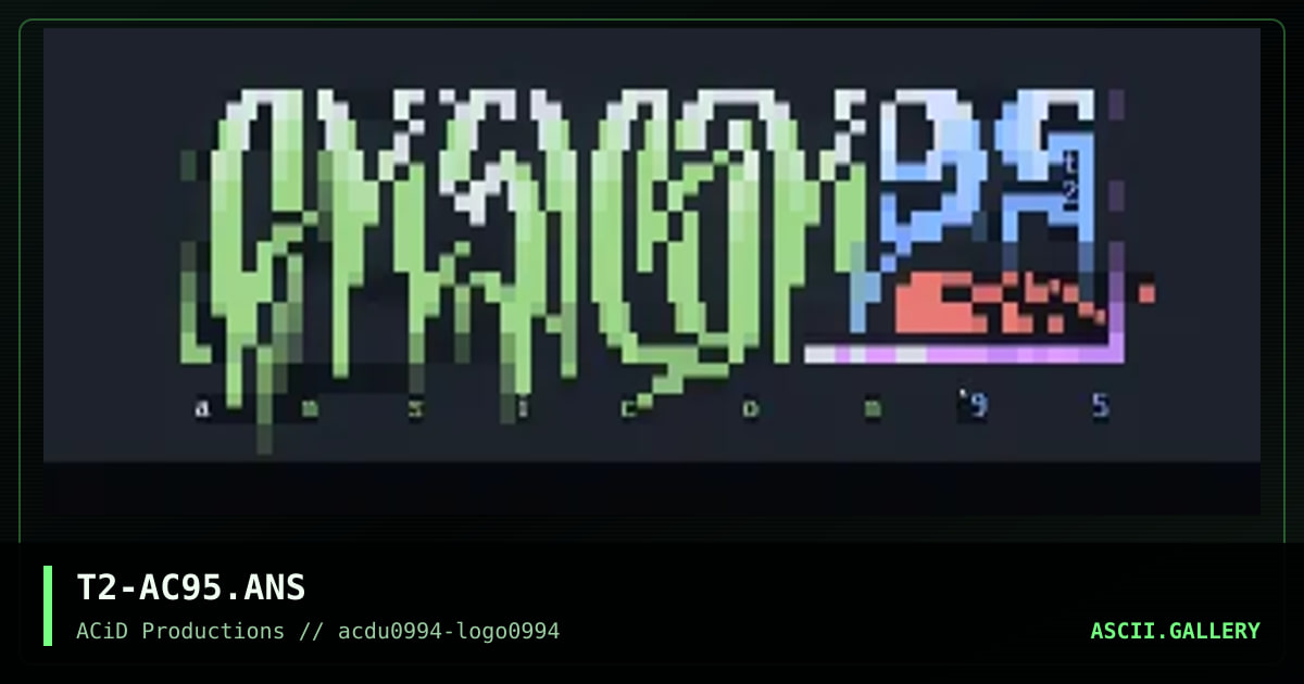 ANSiCON '95, by terminator2, 1994