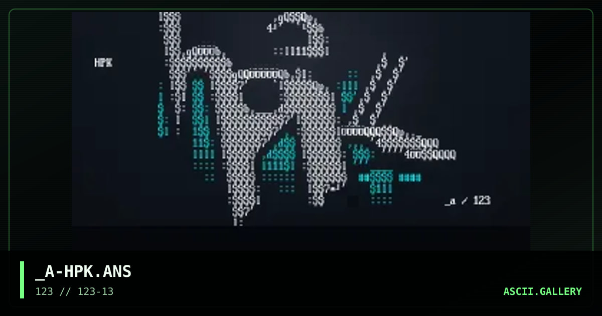 _A-HPK.ANS, by absent spinsister, 2003