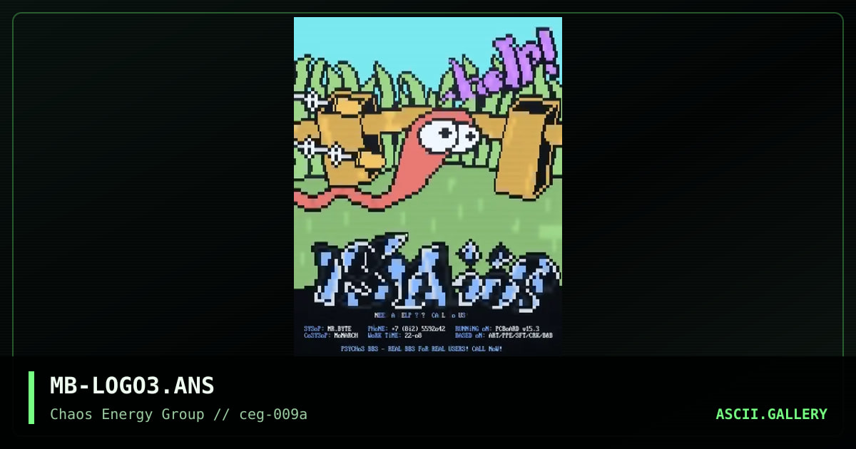 MB-LOGO3.ANS, by mr byte, 1999