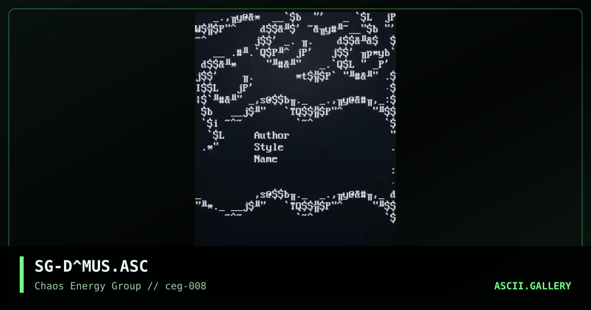 SG-D^MUS.ASC, by shaggy nik, 1999