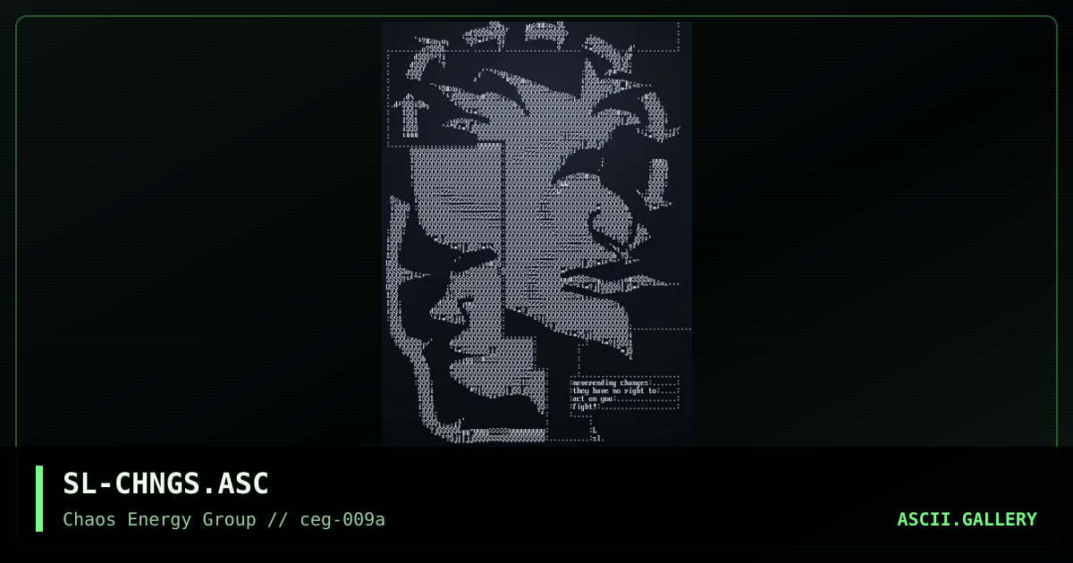 SL-CHNGS.ASC, by slash, 1999
