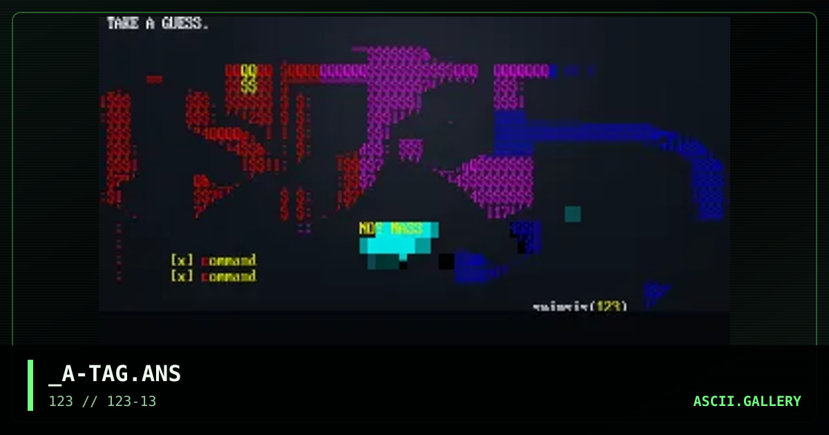 _A-TAG.ANS, by absent spinsister, 2003