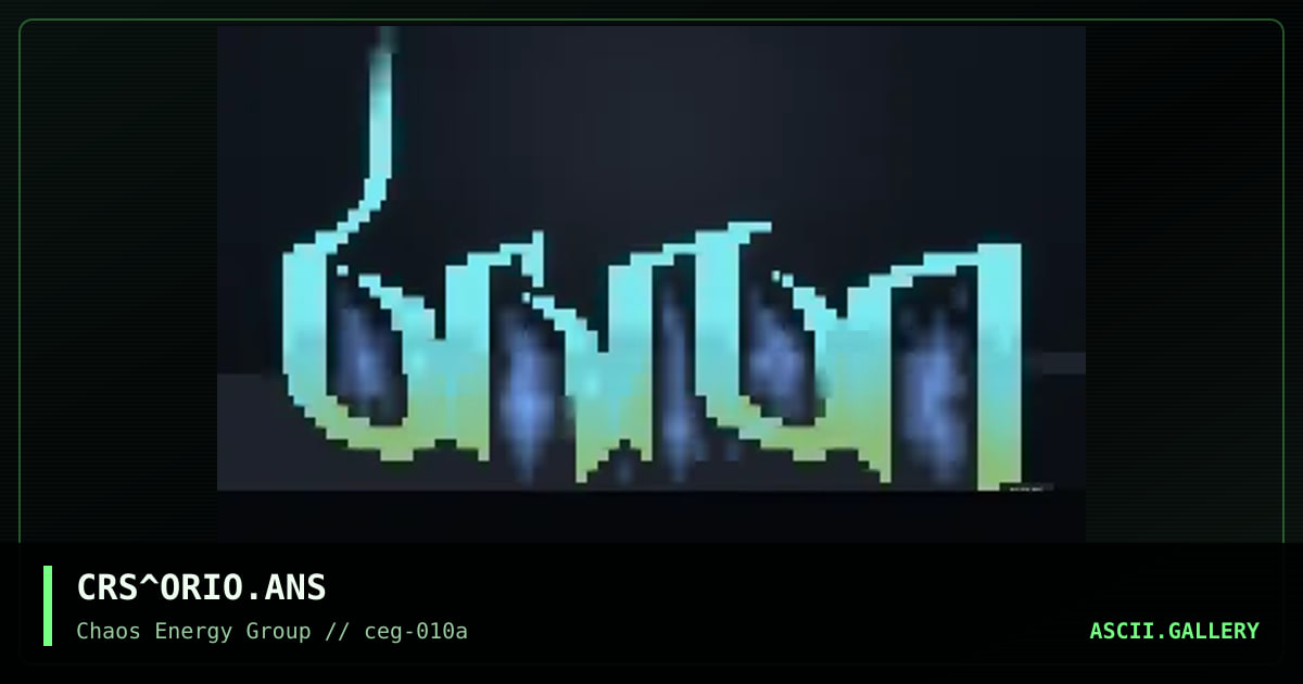 Orion, by crasher, 2000