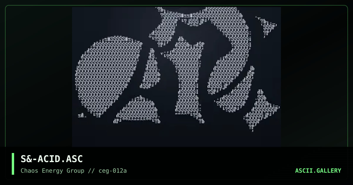 S&-ACID.ASC, by sandman-ceg, 2001