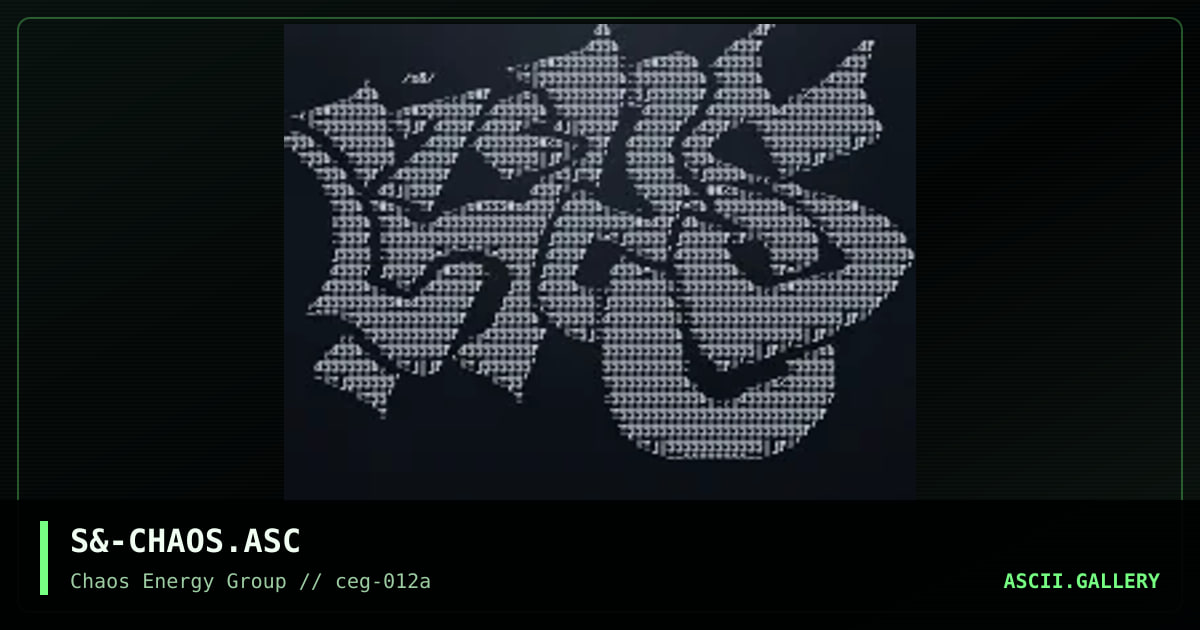 S&-CHAOS.ASC, by sandman-ceg, 2001