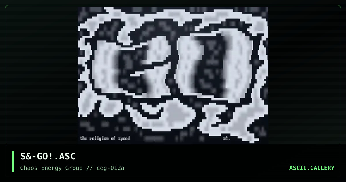 S&-GO!.ASC, by sandman-ceg, 2001