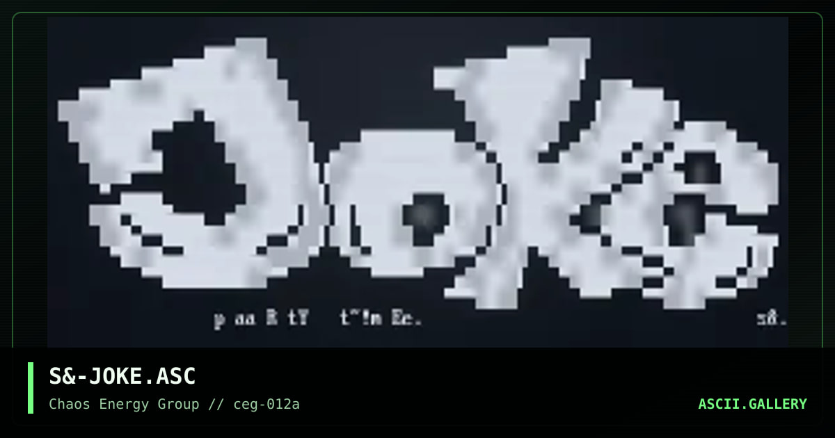 S&-JOKE.ASC, by sandman-ceg, 2001