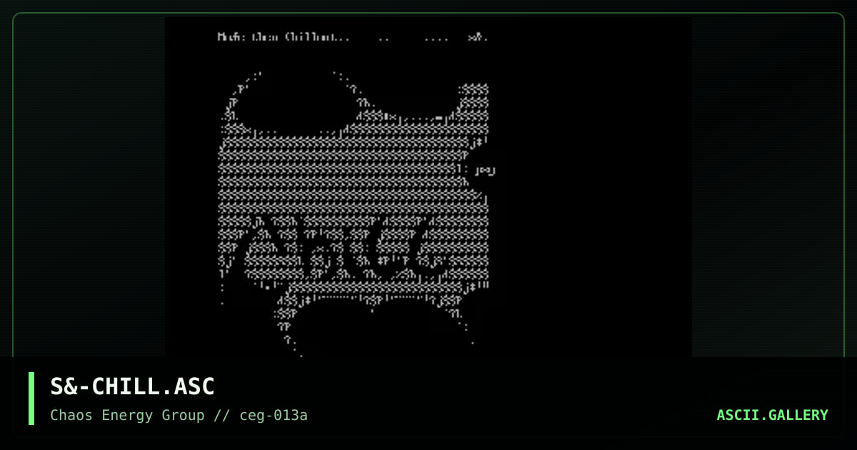 S&-CHILL.ASC, by untagged, 2001