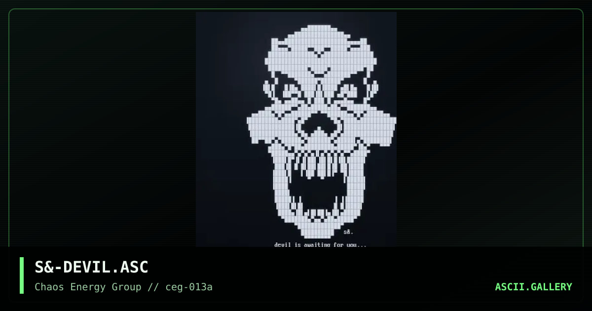 S&-DEVIL.ASC, by untagged, 2001