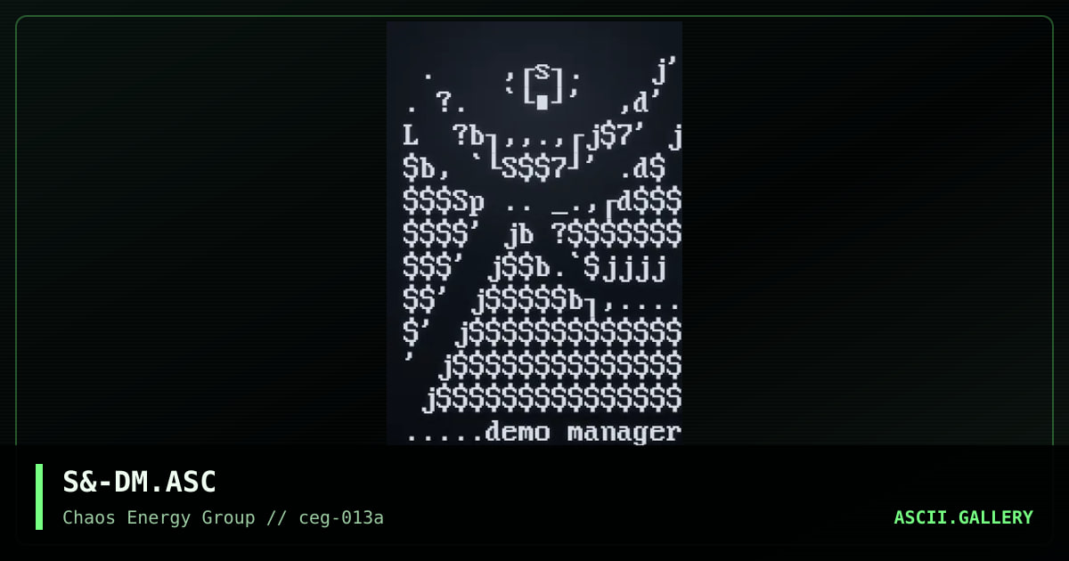 S&-DM.ASC, by untagged, 2001
