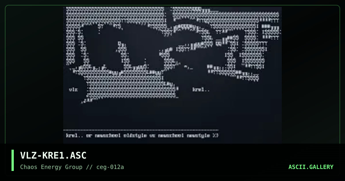 VLZ-KRE1.ASC, by vlz, 2001