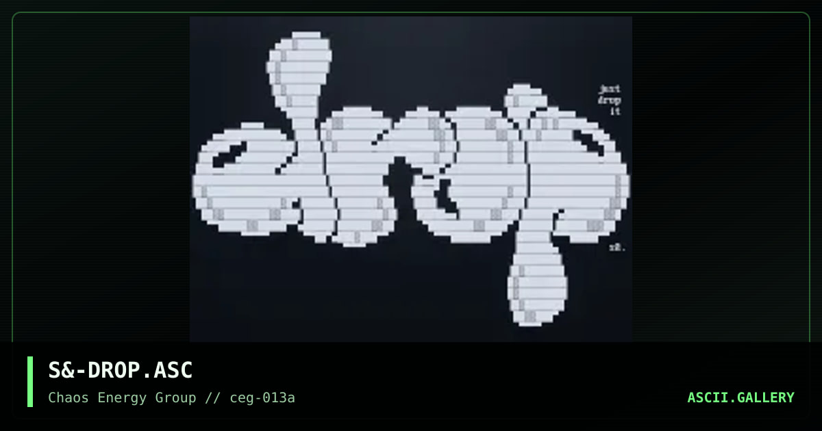 S&-DROP.ASC, by untagged, 2001