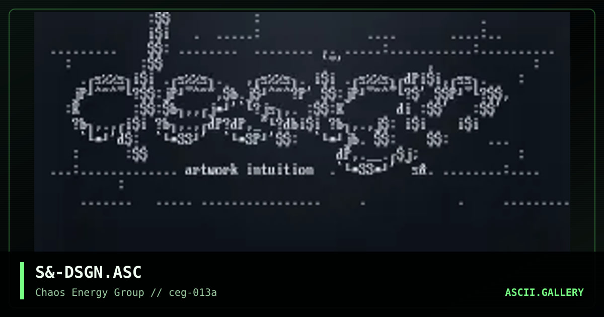S&-DSGN.ASC, by untagged, 2001