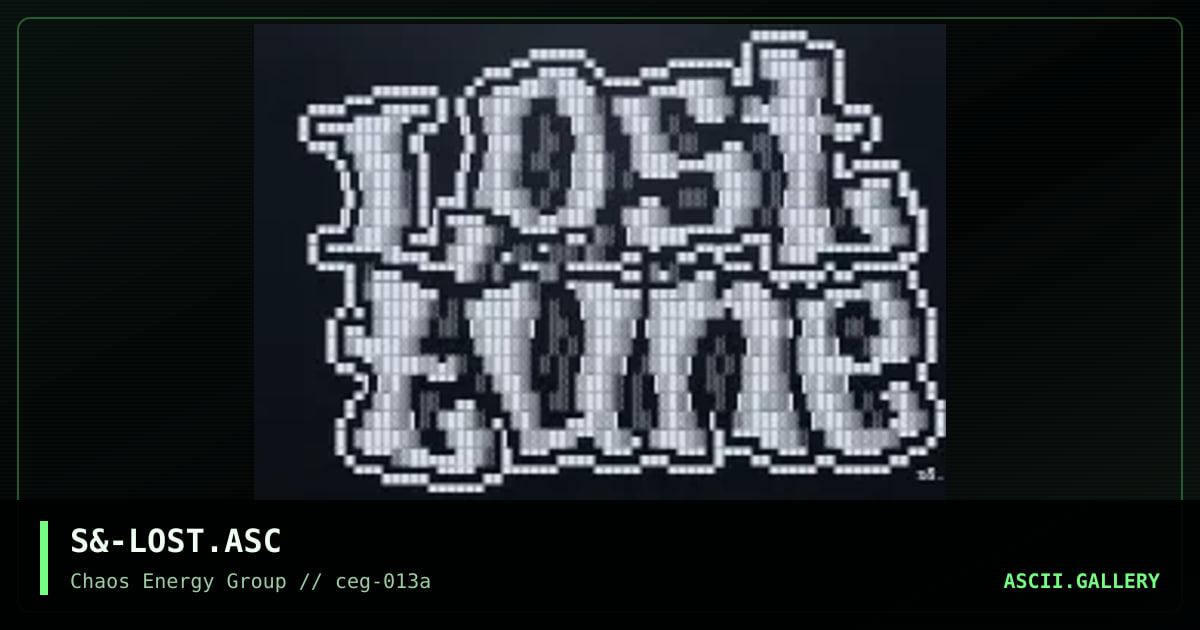 S&-LOST.ASC, by untagged, 2001