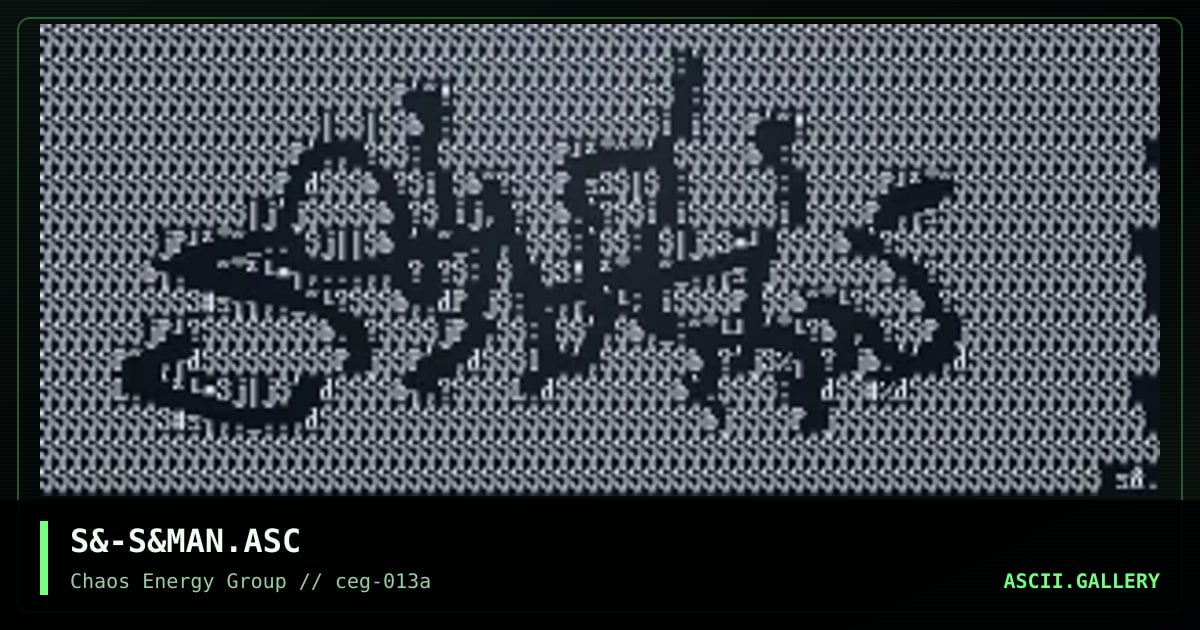 S&-S&MAN.ASC, by untagged, 2001
