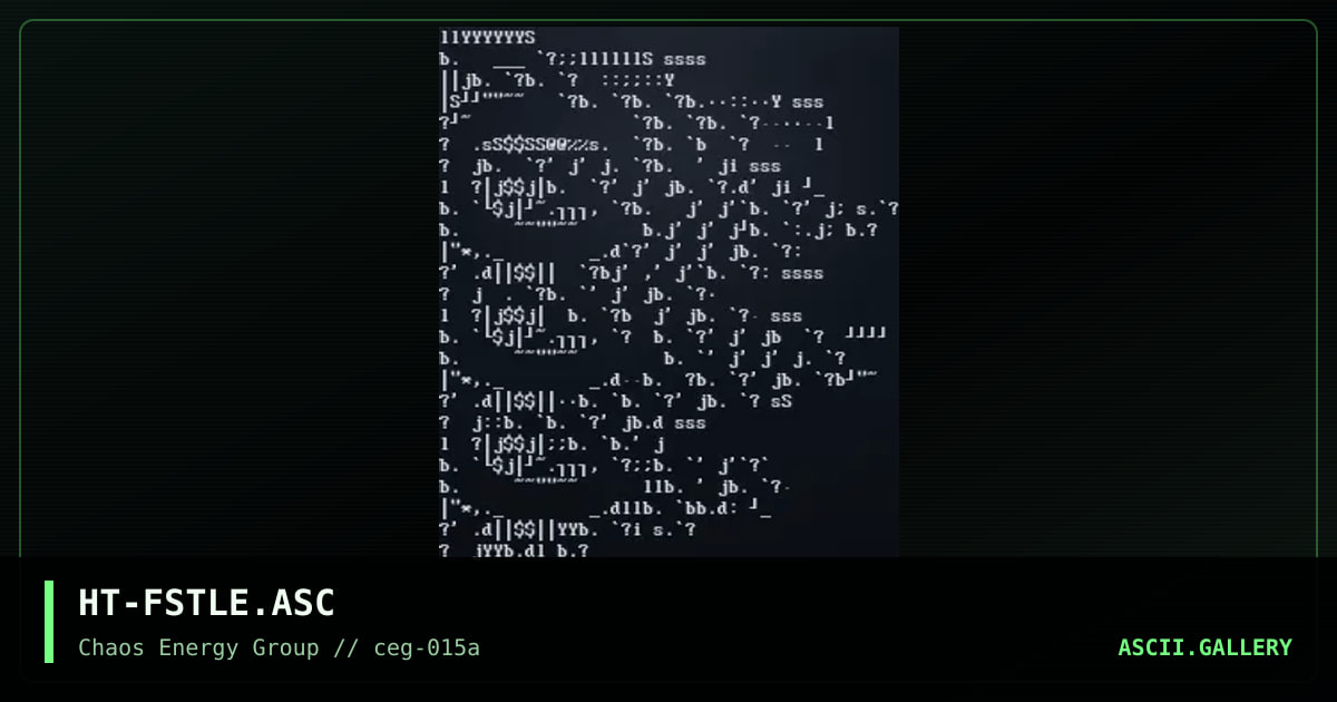 HT-FSTLE.ASC, by untagged, 2001