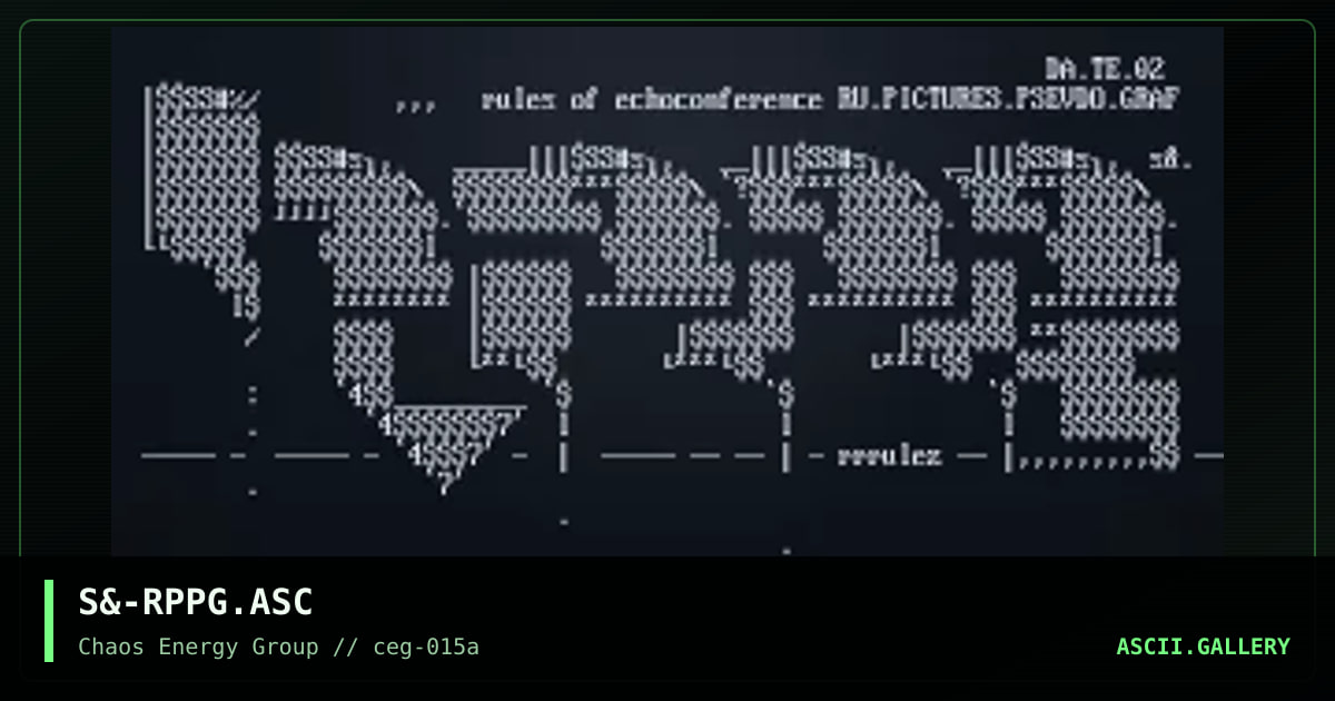 S&-RPPG.ASC, by untagged, 2001