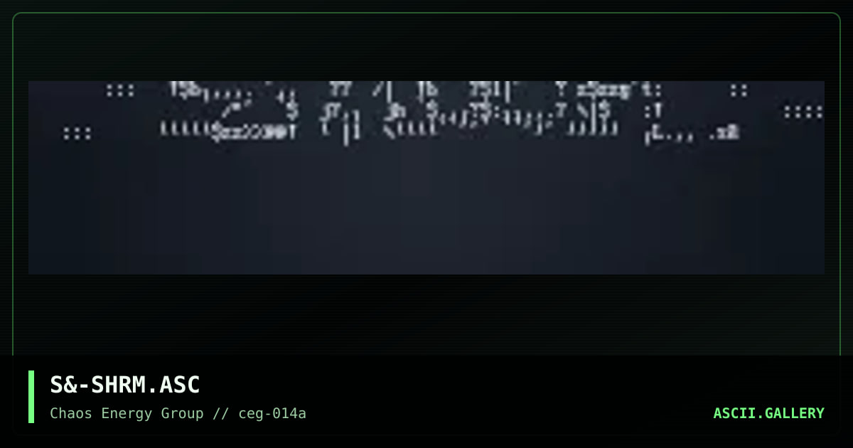 S&-SHRM.ASC, by untagged, 2001