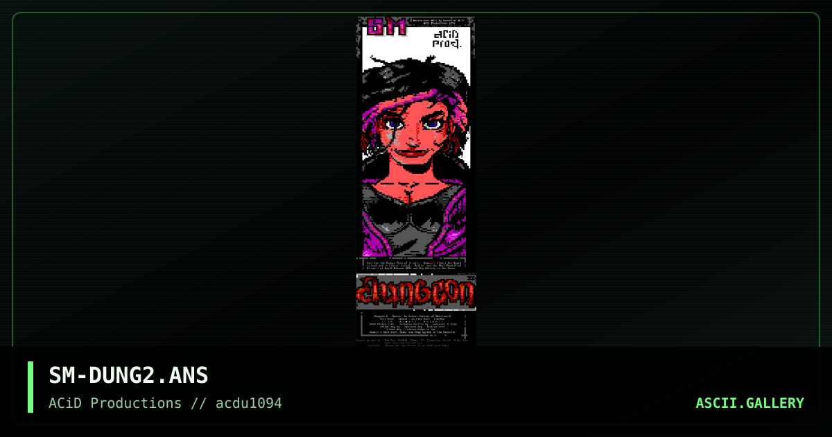 Dungeon II, by smooth, 1994