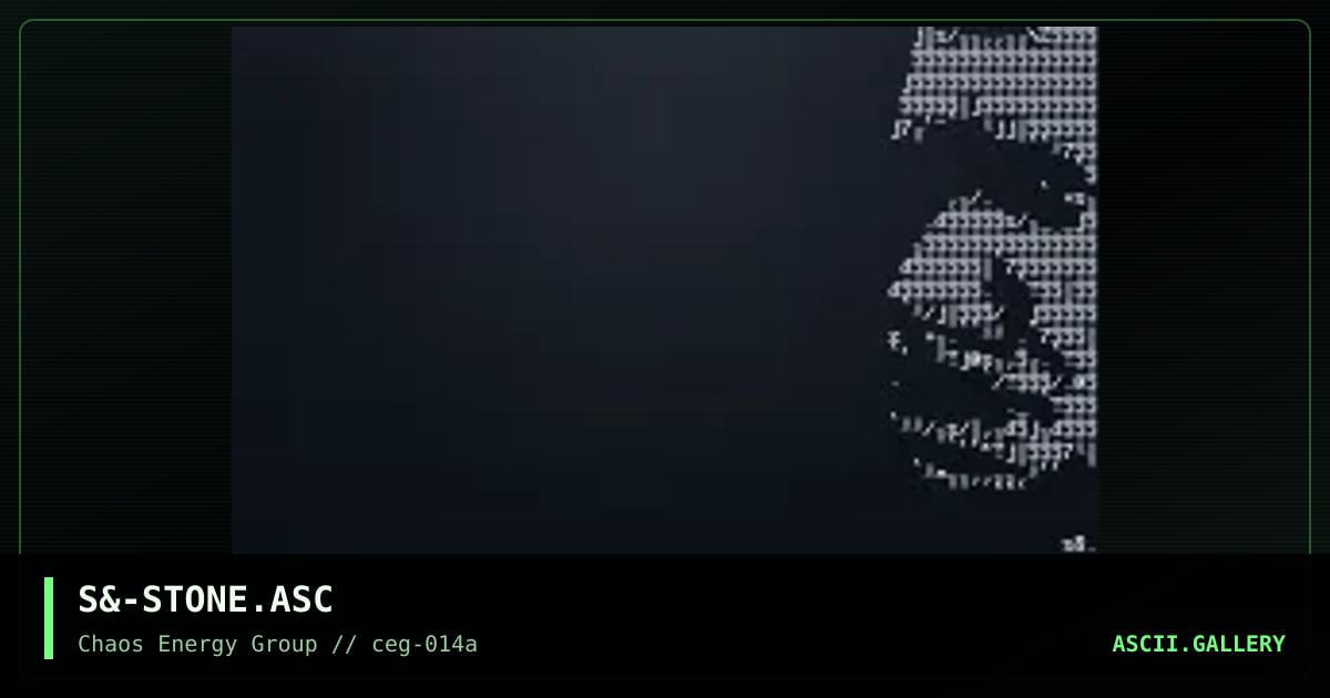 S&-STONE.ASC, by untagged, 2001