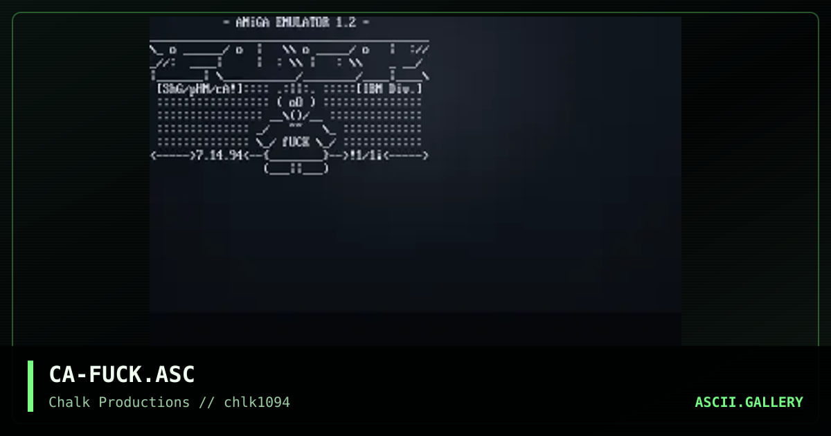 FUCK file_id.diz, by cable, 1994