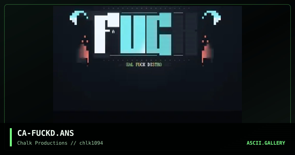 FUCK Logo, by cable, 1994