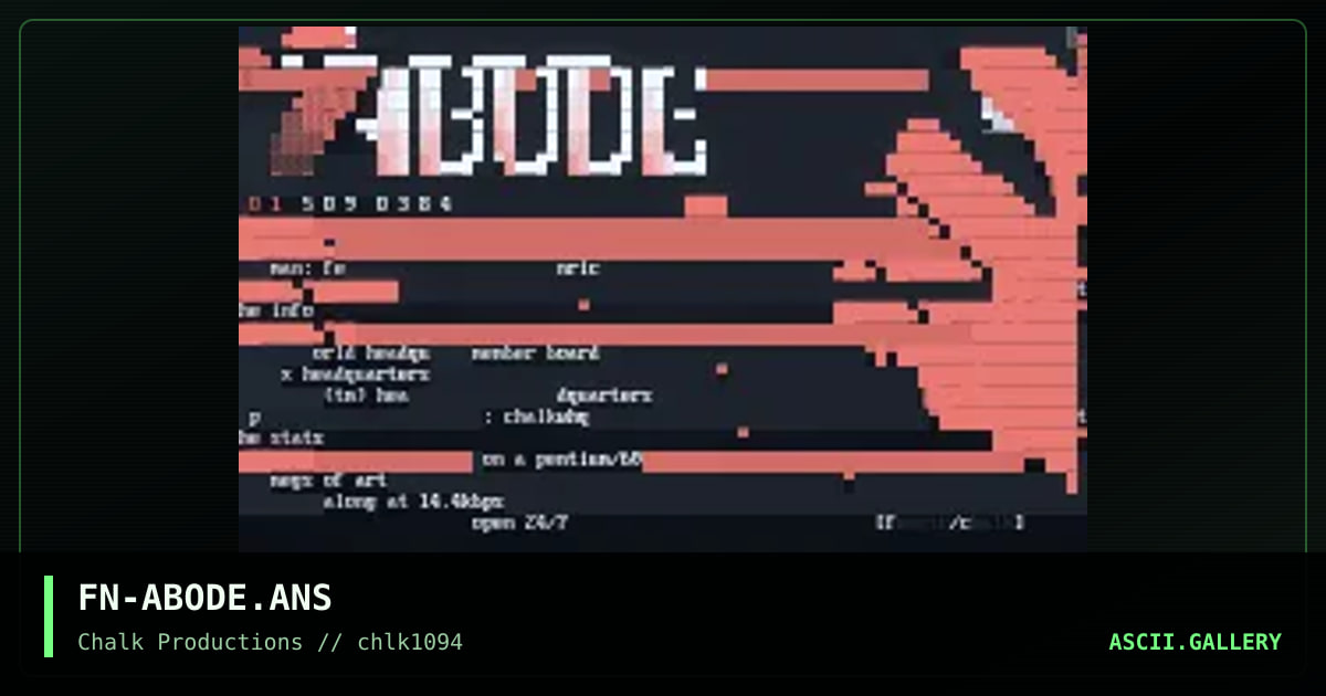 The Abode, by fenric, 1994