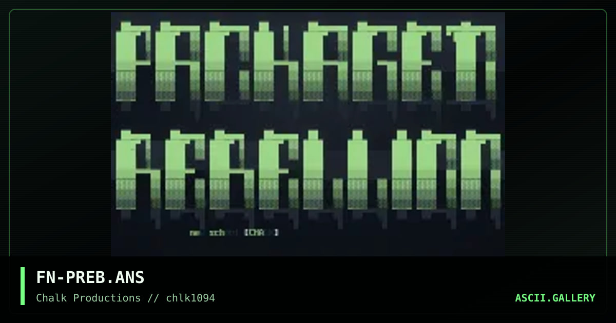 Packaged Rebellion, by fenric, 1994