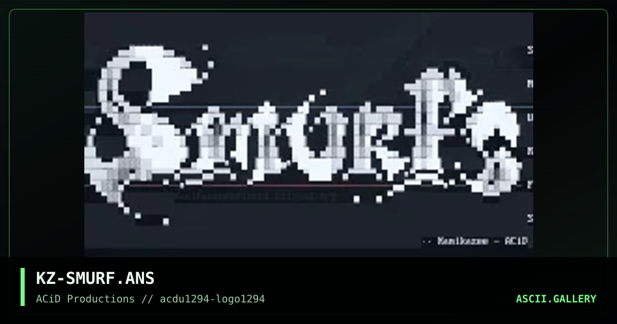 Smurfs, by kamikazee, 1994
