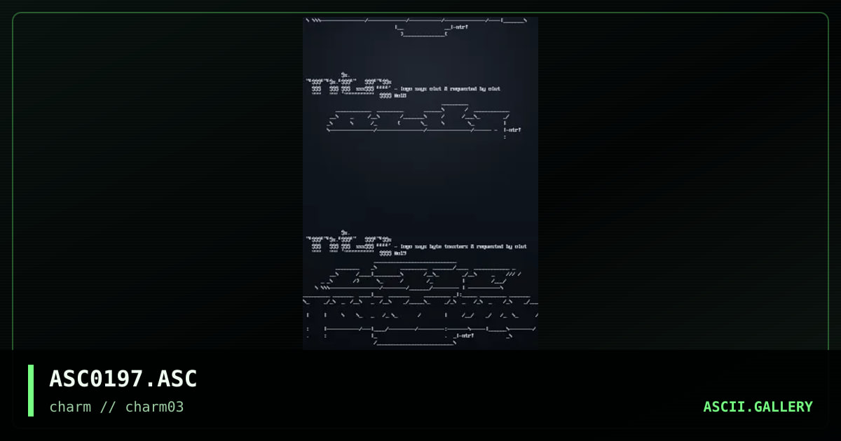 01/97 AsciiCluster, by neurotrance, 1997