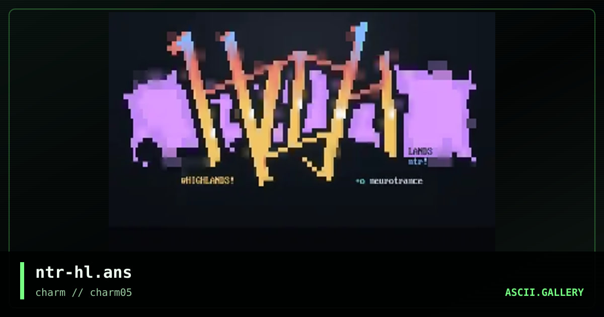 highlands, by neurotrance, 1998