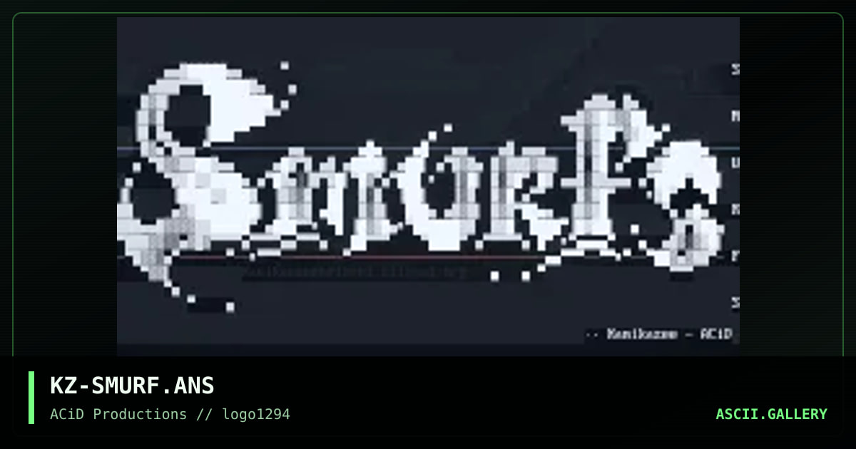 Smurfs, by kamikazee, 1994