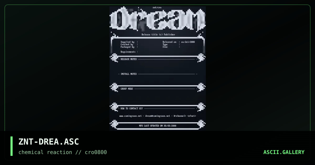 ZNT-DREA.ASC, by zeneth, 2000