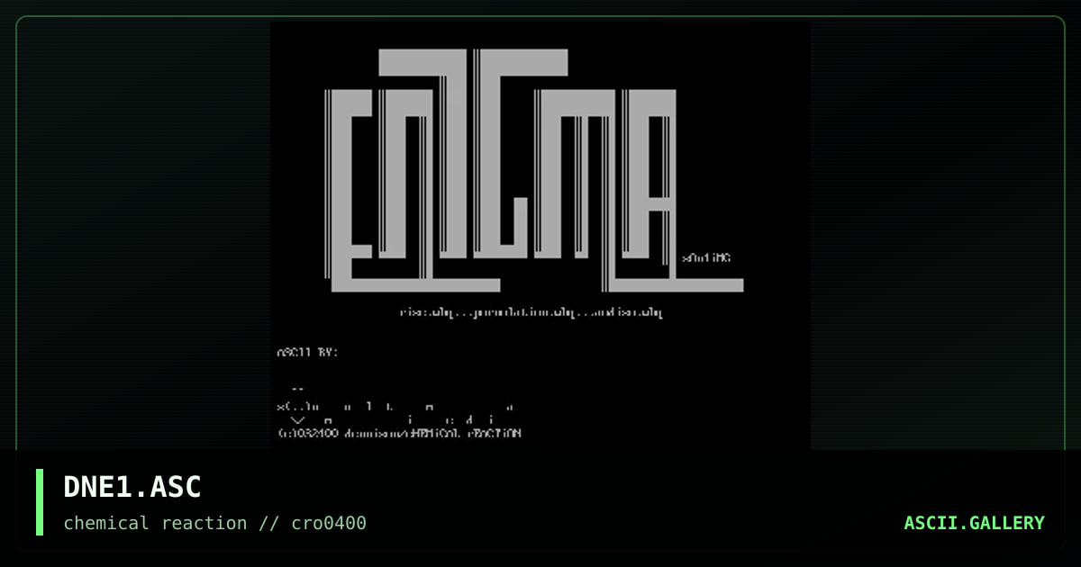DNE1.ASC, by dennison, 2000