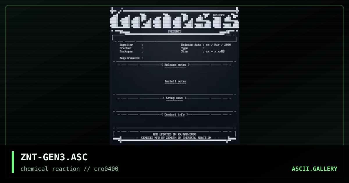 ZNT-GEN3.ASC, by zeneth, 2000