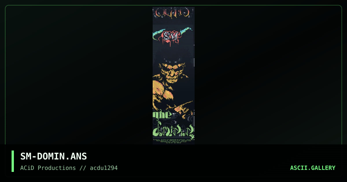 The Dominion, by smooth, 1994