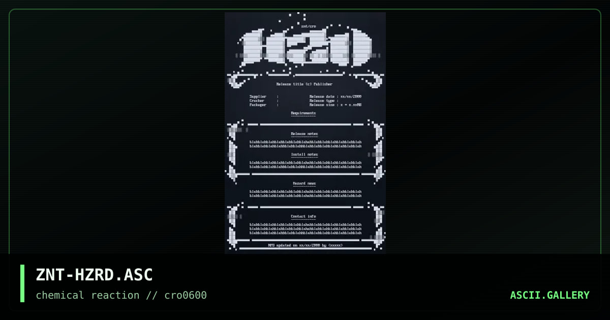 ZNT-HZRD.ASC, by zeneth, 2000