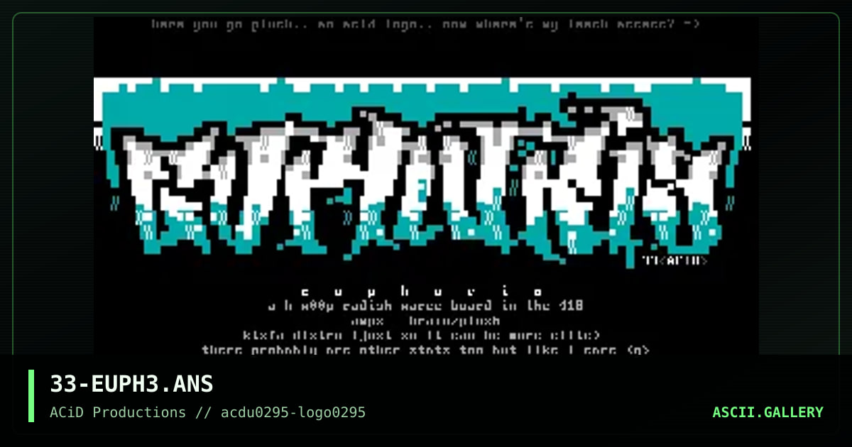 Euphoria, by eerie, 1995