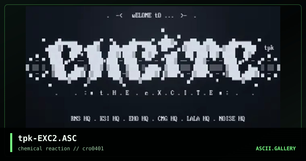 tpk-EXC2.ASC, by teepak, 2001