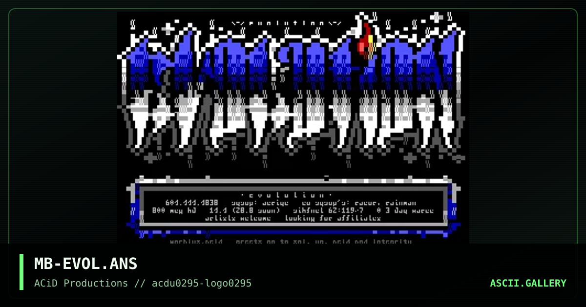 Evolution, by morbius, 1995